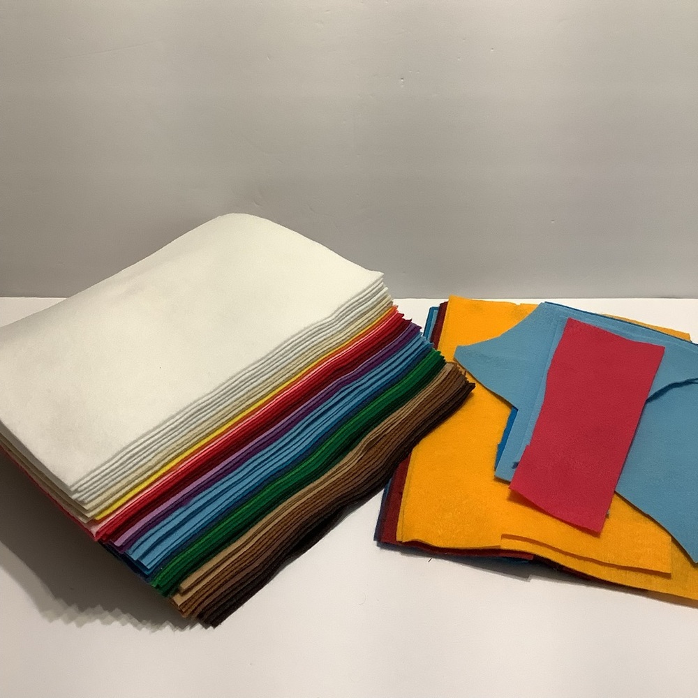 Large Lot of 9” x 12” Felt Pieces for Sewing or Crafting